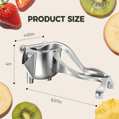 Hand Fruit Juice Squeezer Handheld Aluminum Alloy - 2026 New Lemon Squeezer Hand Press,Non-Slip Ergonomic Handle, Easy to Use & Clean