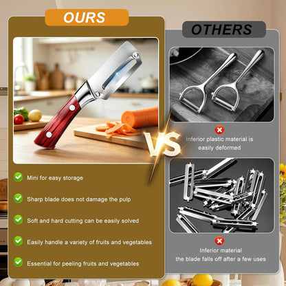 2-piece Multi-Functional vegetable peeler set, 2026 New kitchen peeler with handle, ultra-sharp stainless steel blade, suitable for fruits, apples, potatoes, etc