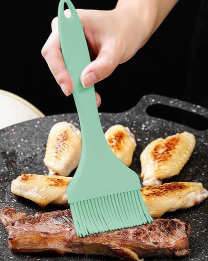 2Pcs Silicone Basting Pastry Brush - Heat Resistant Cooking Brushes Food Brush for Oil, Sauce, BBQ, Baking Outdoor Grill Dishwasher Safe – Green