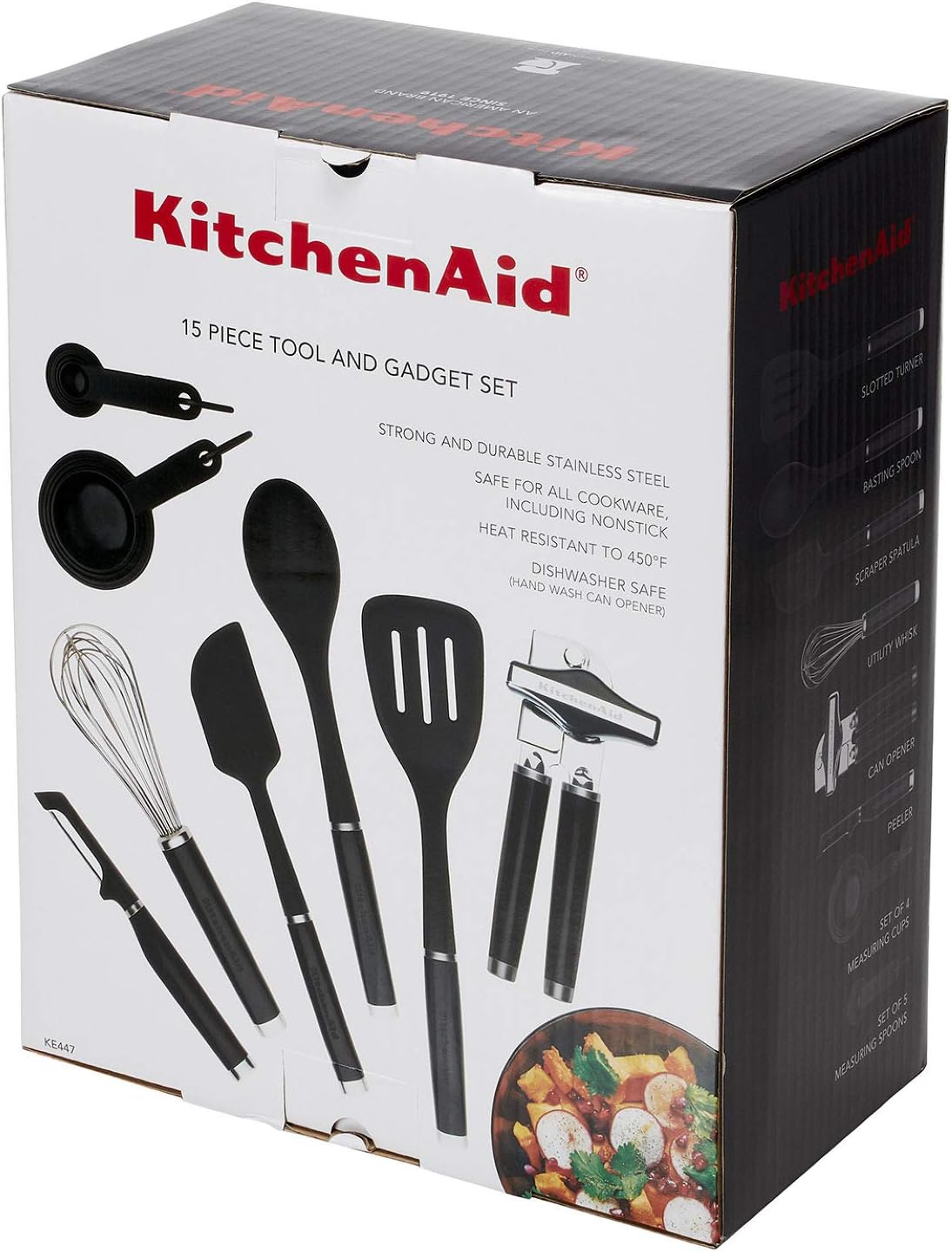 KitchenAid Classic Tool and Gadget Set, 15-Piece, Black