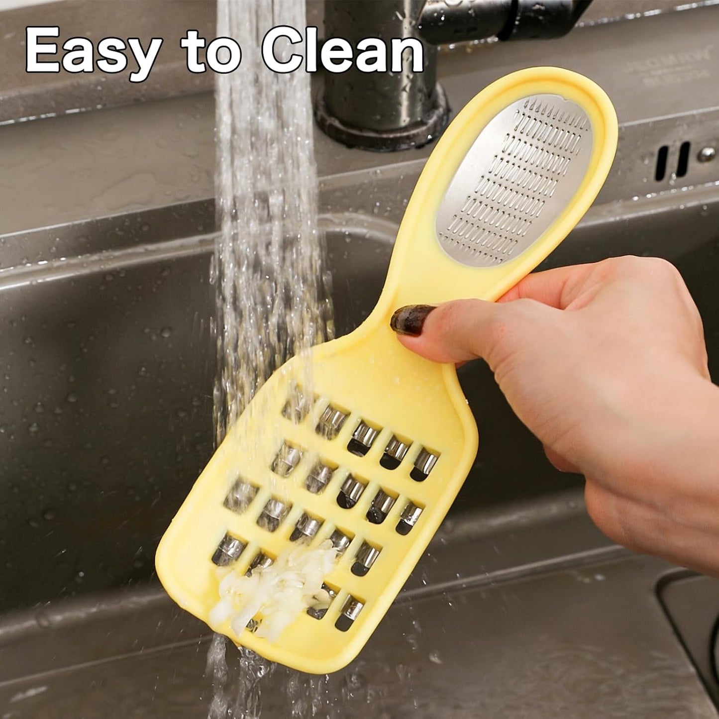 2-in-1 Ginger Grater & Vegetable Slicer–Kitchen Grater for Shredding,Slicing,and Grinding Garlic Ginger Veggies|Ultimate Kitchen Gadget for Effortless Meal Prep
