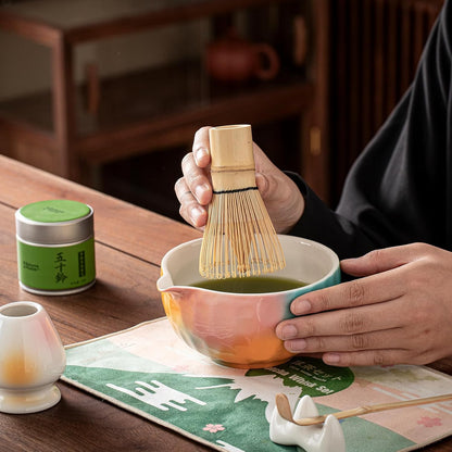 Clay&Fire Matcha Whisk Set, 9 pcs Ceramic Matcha Set, Gifts for Women,Matcha Bowl with Spout and Whisk, Matcha Kit for Matcha Lovers, Gift Mother's Day, Birthday, Anniversary