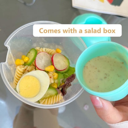 Fresh Salad Cup Salad Dressing Container to Go Salad Meal Shaker Salad Dressing Holder for Lunch Green, salad dressing shaker