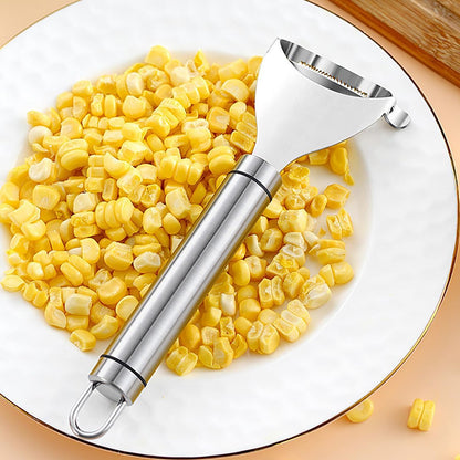 Corn Peeler for Corn on the Cob,Corn Kernel Remover Tool,Corn Cob Stripper Stainless Steel(2 Pcs) (2)