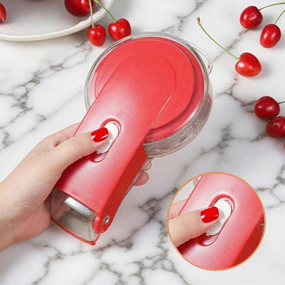 Cherry Pitter Tool Pit Remover, Olive Pitter Tool With 6 Holes, Portable Saving Lock Design Cherries Seed Remover Suitable, Kitchen Depitter Tool