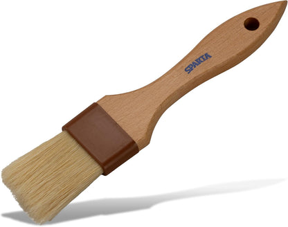 SPARTA Kitchen Basting Brush – 4037300 Basting Brush for Cooking Flat Boar Bristle Brush, Hardwood Handle for Kitchens, Restaurants, Catering, High Heat Food Prep, 1.5in