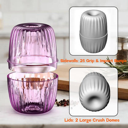 Hard Boiled Egg Peeler Upgraded | Peel 1-2 Eggs in 1 Go | Make Deviled Eggs Easier (Purple)