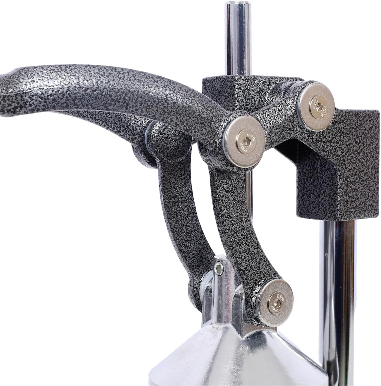 Extra-Large Commercial Grade Cast Iron Citrus Juicer, Heavy Duty Manual Hand Press Countertop Squeezer for Fresh Orange, Grapefruit & Citrus Juice (Orange)