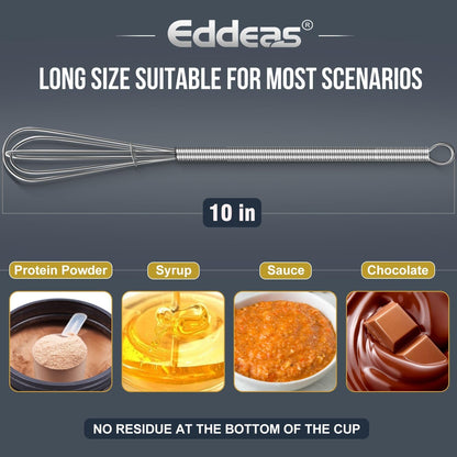 Whisks For Cooking - 500 °F Heat Resistant Silicone Whisk, Heavy Duty 7",9"&11inch Non-Scratch Balloon Kitchen Wisk tool Set, for cooking Wisking, Blending, Beating, Stirring, 3 Piece Black