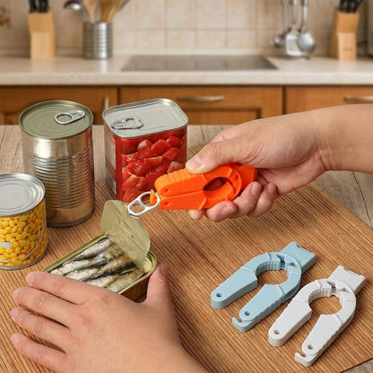 Plastic Bottle Cap Opener,3 Pack Water Bottle Opener,Orange Soda Can Opener,3 in 1 Multi-Purpose Water Bottle Opener for Arthritic Hands,Seniors