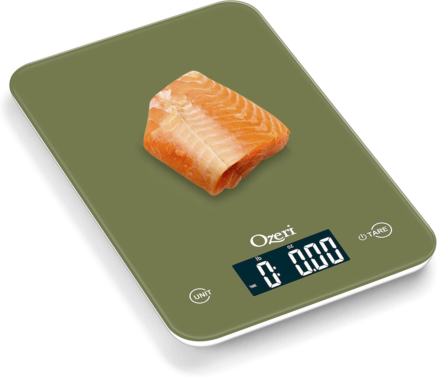 Ozeri Touch Professional Digital Kitchen Scale (12 lbs Edition), Tempered Glass in Elegant Black