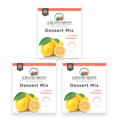 A Blend Above Banana Cream No-Bake Dessert Mix, 3 Pack, No-Bake Cheesecake, Fruit Dip, Dessert Mix, Bagel Topping, Frosting, Cheesecake Filling, Quick and Easy to Make, Makes 16 Ounces, Cream Cheese,