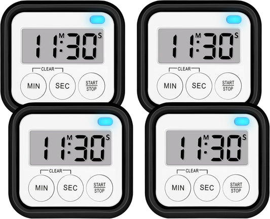 Timer, Kitchen Timers for Cooking Classroom Timer for Kids Teachers Magnetic Digital Timers 2 Pack, Pink