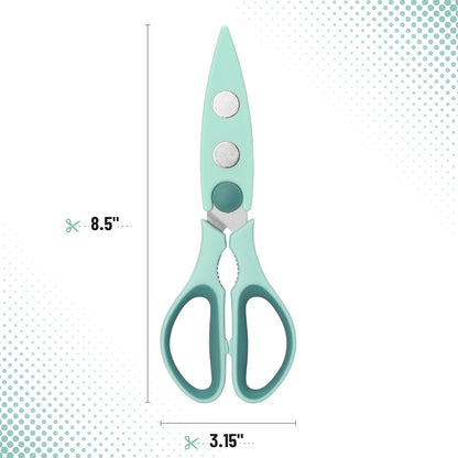 Mr. Pen- All Purpose Kitchen Shears with Protective Sheath, 8 Inch, Dishwasher Safe, Stainless Steel Food Scissors with Micro-Serrated Blades, Soft Grip Comfort Handle, Durable Utility Kitchen Shears