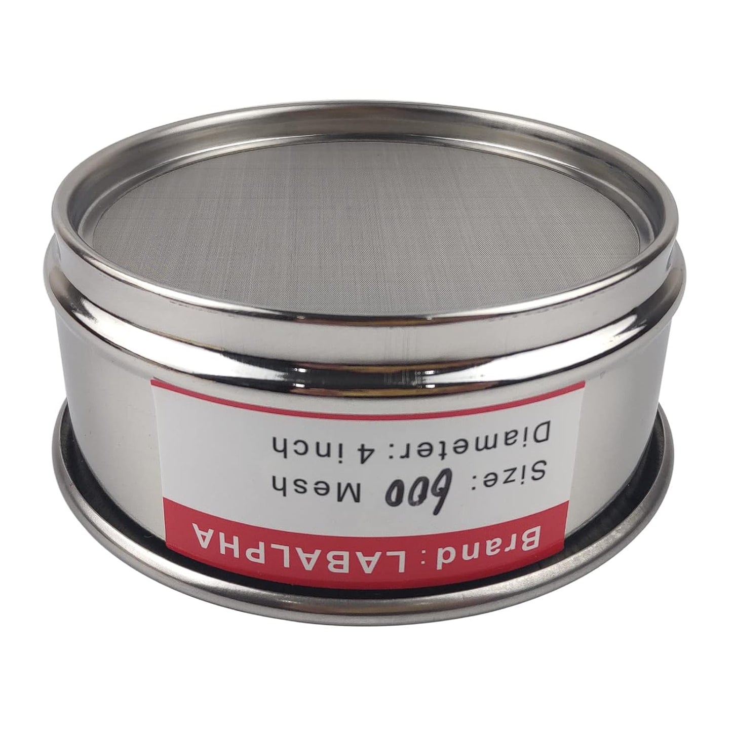 LABALPHA 70 Mesh Lab Sieves, Test Sieve #70 Mesh, 4'' Diameter, 304 Stainless Steel Wire Cloth (0.22mm)