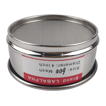 LABALPHA 70 Mesh Lab Sieves, Test Sieve #70 Mesh, 4'' Diameter, 304 Stainless Steel Wire Cloth (0.22mm)