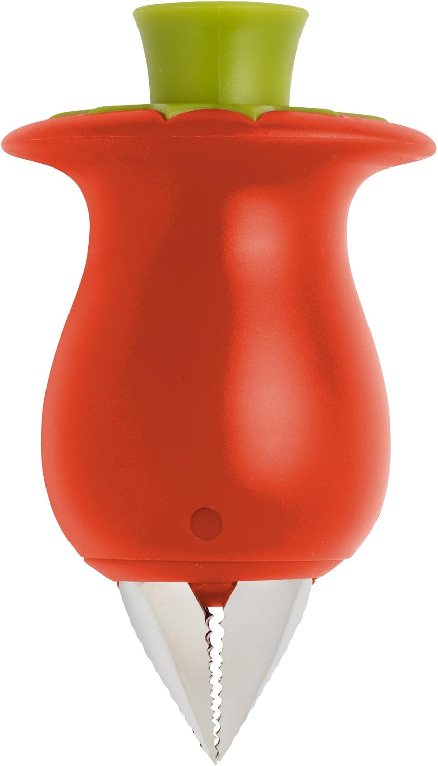 Chef'n Original Stem Gem Strawberry Huller, Red/Green & Hullster Tomato Huller