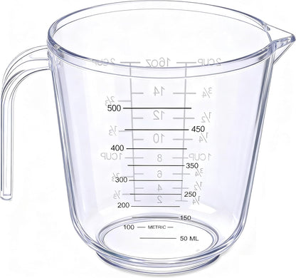 DOTINGHUX Measuring Cup, 1 ½ Cup, Clear