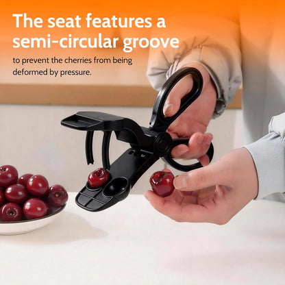 Cherry Pitter, Cherries Corer with Hand-held Push Design Olive and Cherry Pitters Corer Tool Quick Portable Pitting Tool for Making Jam (Black)