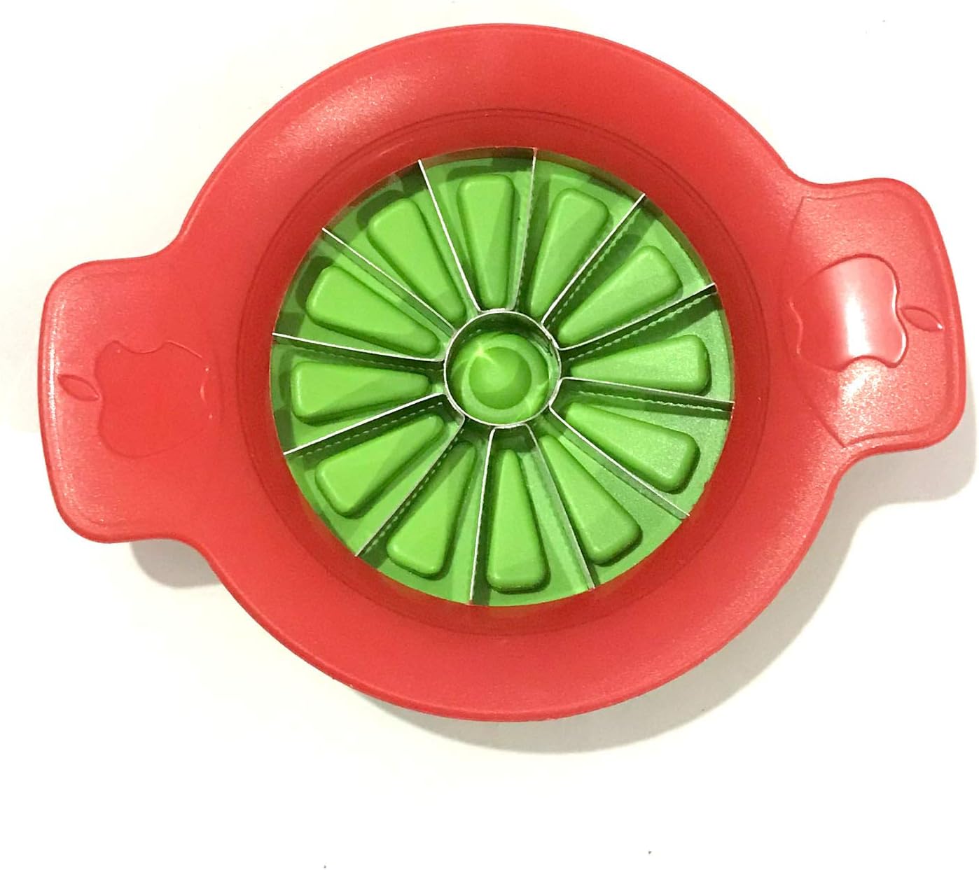 Apple Cutter Slicer with 12 Ultra Sharp Stainless Steel Blades and Ergonomic Plastic Handle Apple Pear Slicer Corer Cutter Wedger Divider