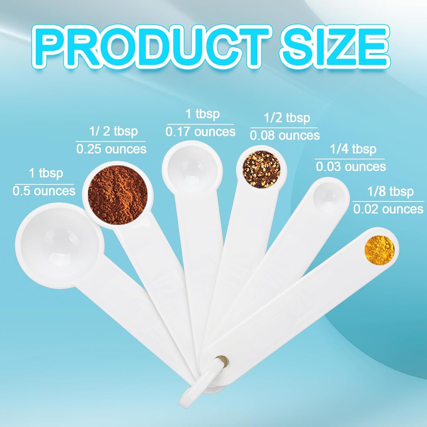 Frienda 20 Pieces Colorful Plastic Measuring Cup Spoons for Kitchen Cooking Baking Dry and Liquid Ingredients