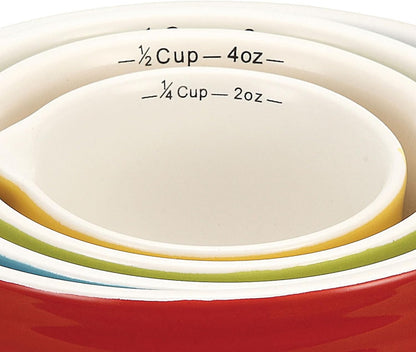 Creative Co-Op Bowl Shaped Measuring Cups (Set of 4 Sizes)