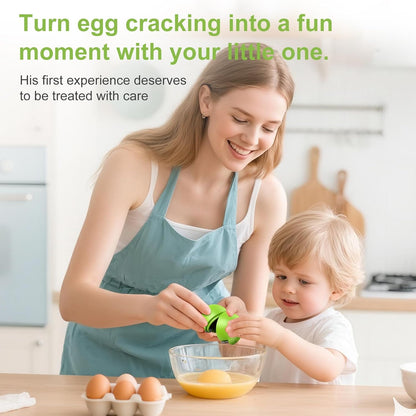 Egg Cracker, Silicone Egg Shell Opener, Cute Egg Shaped Design, Opens Eggs with Ease, A Little Happiness Boost for Your Kitchen. (Color: Red, 1-Pack)