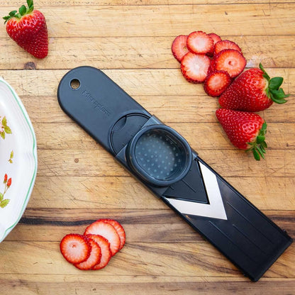 Microplane Mini Mandoline Slicer - Compact Slicer for Strawberries and Mushrooms