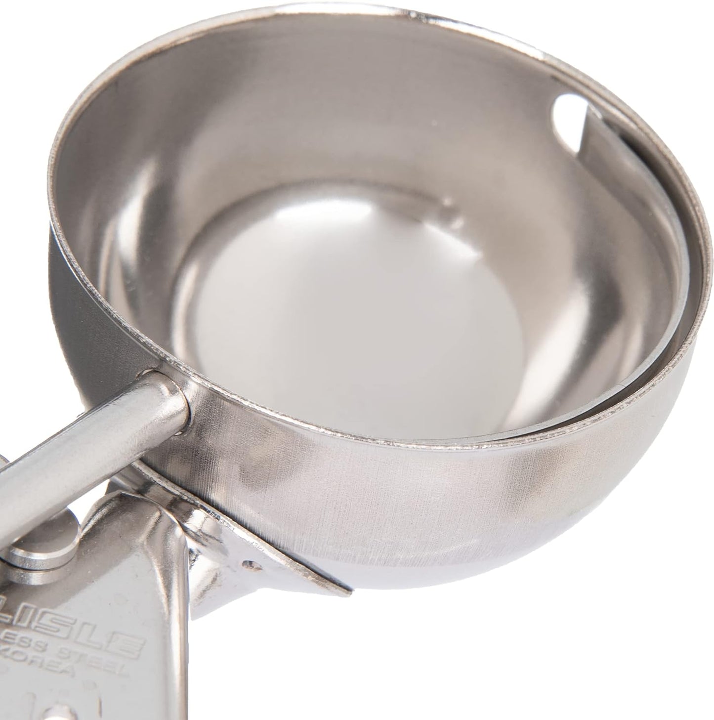 Carlisle FoodService Products 60300-30 Stainless Steel Portion Control Disher Scoop, 1.3 oz, Black, 1 Count