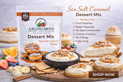 A Blend Above Banana Cream No-Bake Dessert Mix, 3 Pack, No-Bake Cheesecake, Fruit Dip, Dessert Mix, Bagel Topping, Frosting, Cheesecake Filling, Quick and Easy to Make, Makes 16 Ounces, Cream Cheese,
