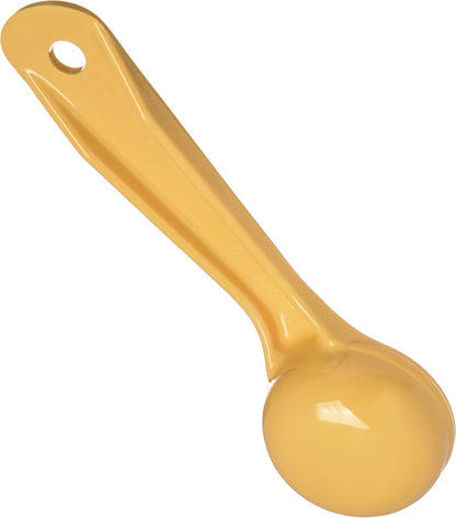 Carlisle FoodService Products 492104 Measure Miser Solid Measuring Spoon with Short Handle, 1 Ounce, Yellow