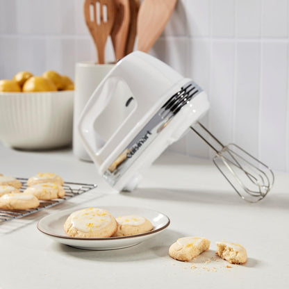 Cuisinart Power Advantage Plus 9-Speed Hand Mixer, 220W Motor, Electric Mixer with Dishwasher-Safe Beaters, Storage Case, HM-90BCS, Brushed Chrome