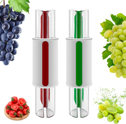 Tomato Slicer Multi-Function Grape Cutter Small Fruit Cutter Grape Kitchen Accessories Cake Decoration Tool Fruit Slicer (Red)