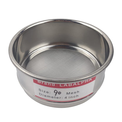 LABALPHA 70 Mesh Lab Sieves, Test Sieve #70 Mesh, 4'' Diameter, 304 Stainless Steel Wire Cloth (0.22mm)