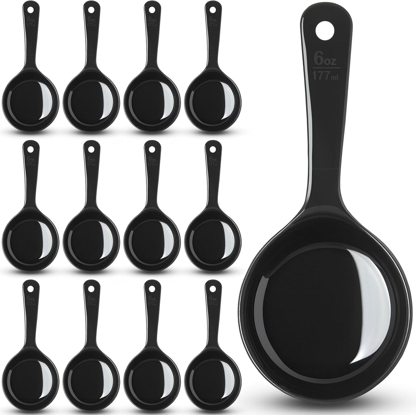 Carlisle FoodService Products 492104 Measure Miser Solid Measuring Spoon with Short Handle, 1 Ounce, Yellow
