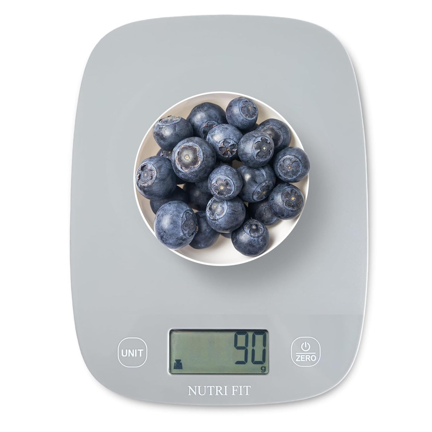 NUTRI FIT Food Scale for Kitchen Scales Digital Weight Grams and Ounces, Baking Scale Accurate for Weight Loss, Cooking, Coffee, Keto Diet, Meal Prep, 0.1oz Ultra Slim Smart Tare Black