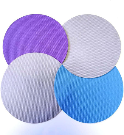 4pcs Rubber Jar Opener Bottle Gripper Non Slip Pad Multi-function Can Opener for Seniors with Arthritis Weak Hands (Circle One)