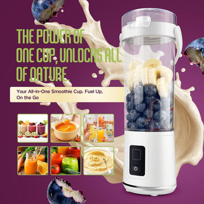 SUNHAIXIA Rechargeable Electric Juicer - Citrus Juicer with Type-c Rechargeable for Orange, Lemon and Grapefruit Juicing. (White-45Watts)