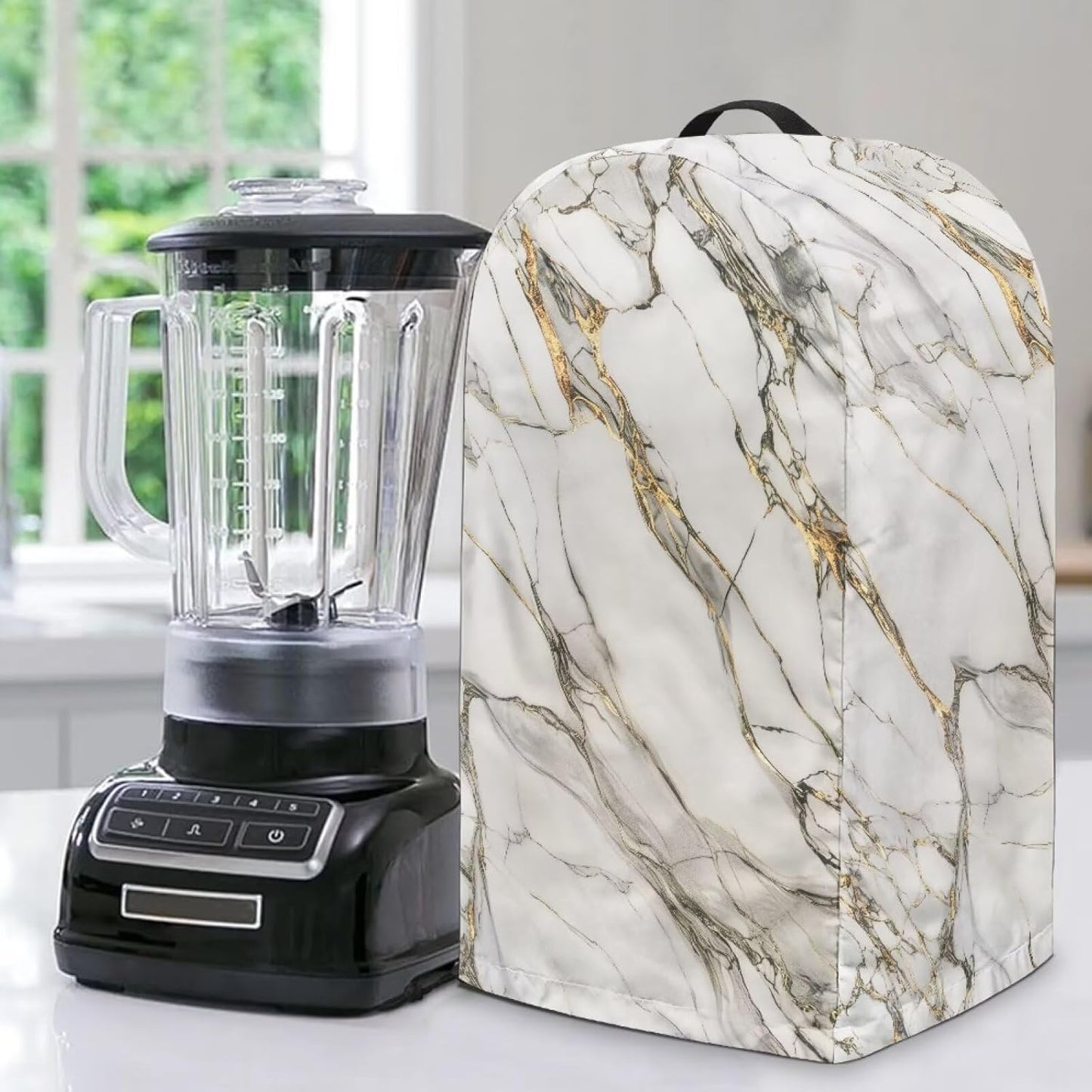 Coffee Pastry Blender Dust Cover with Drawstring Field Stand Mixer or Coffee Maker Cover Anti Fingerprint Polyester Appliance for Home Kitchen Decor