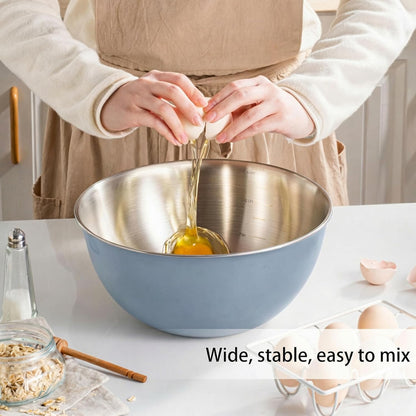 304 Stainless Steel Kitchen Colander Set, 3.5QT Colander with Handle and Bowl, 40 Mesh Fine Strainer, Fast Draining for Rice, Pasta, Fruits & Vegetables, Dishwasher Safe