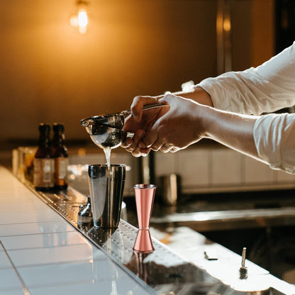 Briout Jigger for Bartending, Double Cocktail Jigger Japanese Premium 304 Stainless Steel Jigger 2 OZ 1 OZ with Measurements Inside