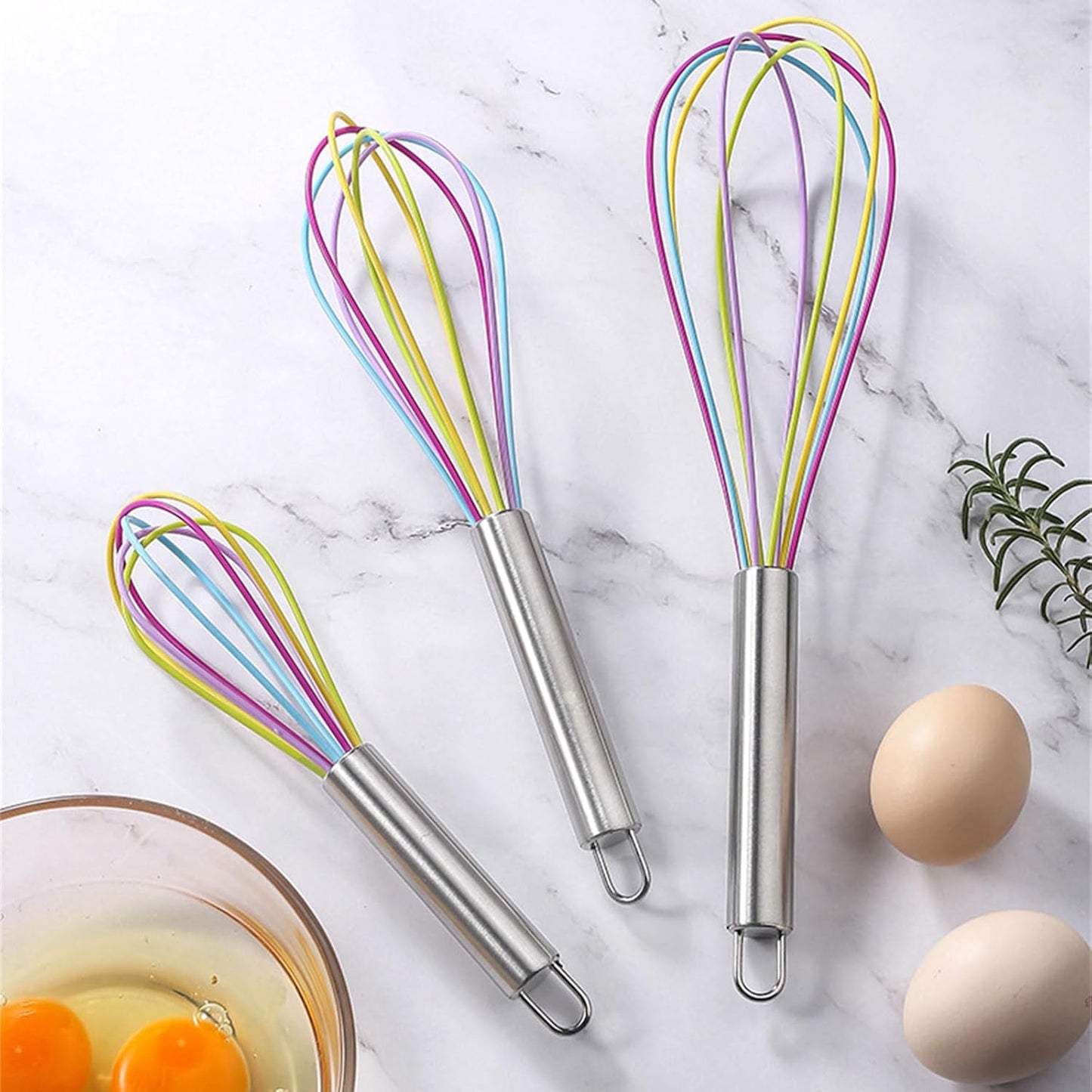 PURPLELILY Cake Baking Utensil Eggs Beater Pastry Tools Eggs Mixer Mixing Utensil Kitchen Accessories for Perfectly Blended Eggs Baking Enthusiasts, Blue
