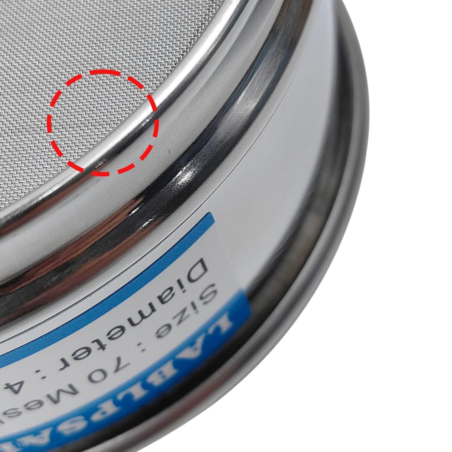 325 Mesh Lab Sieves 4" Diameter 304 Stainless Steel Wire Cloth Test Sieve for Industrial Laboratory Home