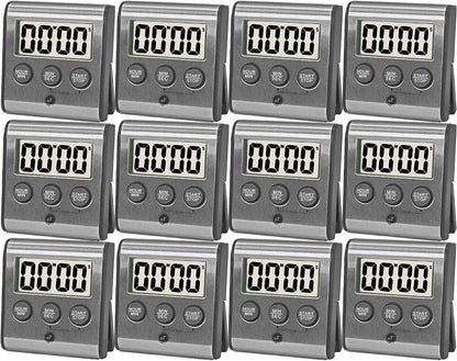 Elegant Digital Kitchen Timer, Stainless Steel Model eT-23, Super Strong Magnetic Back, Loud Alarm, Large Display, Auto Memory, Auto Shut-Off by eTradewinds