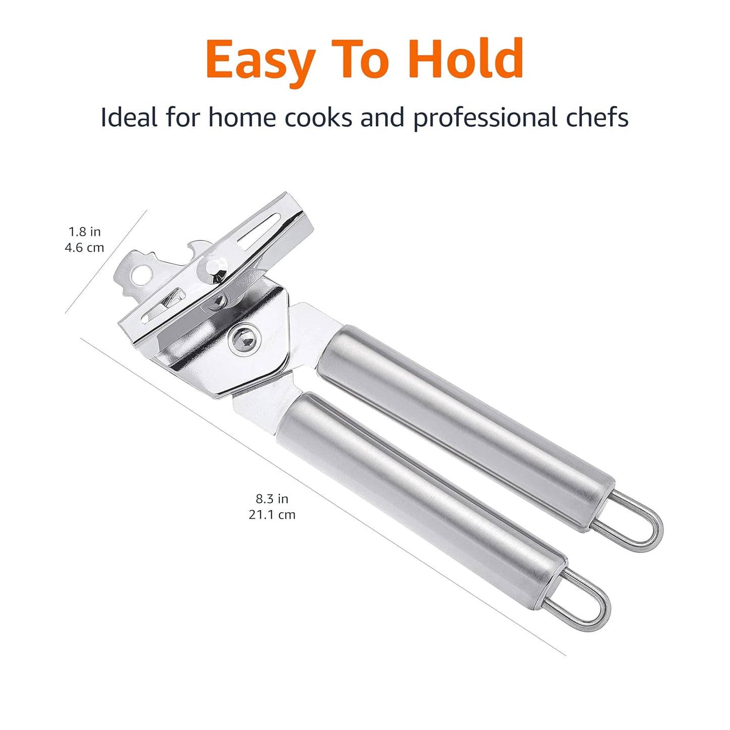 Amazon Basics Can Opener, Heavy Duty Stainless Steel