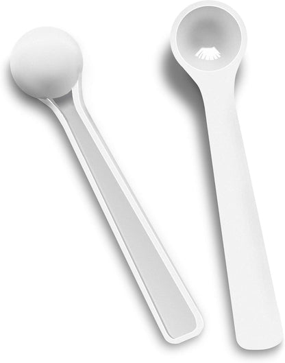 1g Plastic Measuring Spoons (2ml) – Pack of 10 Mini Scoops for Protein Poweder, Baby Formula, Baking, Coffee, Supplements – Approx. 1/5 Teaspoon Scoop (tsp)