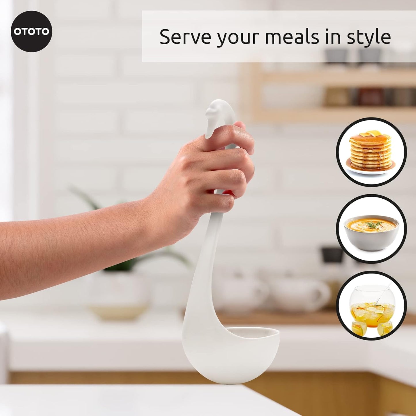 OTOTO The Original Nessie Ladle - Soup Ladle, Cute Gifts, Funny Kitchen Gadgets, Loch Ness design, Cooking Gifts for Mom - Cute and Practical Kitchen Utensils - Unique Gifts for Women
