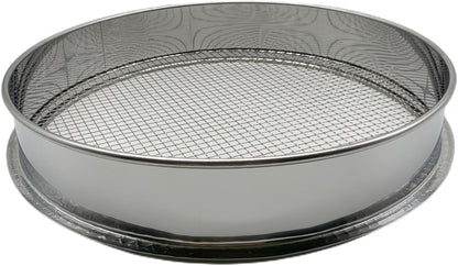 Soil Sieve for Garen -12 inches Soil Sifter for Rocks Compost-Sifting pan (1/8”Mesh Screen)