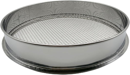 Soil Sieve for Garen -12 inches Soil Sifter for Rocks Compost-Sifting pan (1/8”Mesh Screen)
