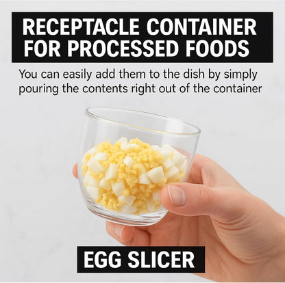 Egg Slicer for Hard Boiled Eggs – 3 in 1 Heavy Duty Stainless Steel Cutter, 3 Ways to Slice, Egg Dicer, Egg Chopper, Boiled Slicer, OXO Egg Slicer Alternative, Metal Egg Cutter